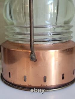 Vtg Antique Ankerlicht Maritime Copper Glass Lantern Lamp Nautical