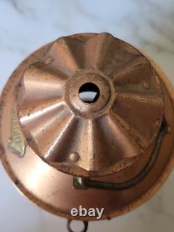 Vtg Antique Ankerlicht Maritime Copper Glass Lantern Lamp Nautical