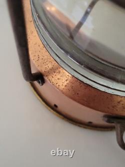 Vtg Antique Ankerlicht Maritime Copper Glass Lantern Lamp Nautical