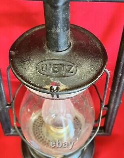 Vtg Antique DIETZ VICTOR KEROSENE LANTERN Converted Electric-WORKS-USA