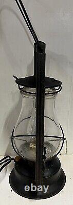 Vtg Antique DIETZ VICTOR KEROSENE LANTERN Converted Electric-WORKS-USA