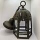 Vtg Antique Early 1900s Gothic Medieval Metal Castle Ceiling Lantern Hang Lamp