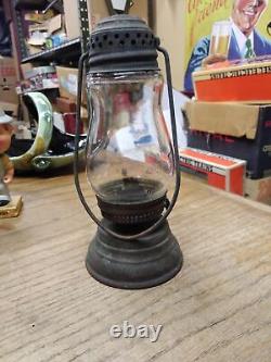 Vtg Antique Early Ice Skaters Kerosene Oil Lamp Lantern 7 Rare Collecitble