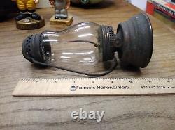 Vtg Antique Early Ice Skaters Kerosene Oil Lamp Lantern 7 Rare Collecitble