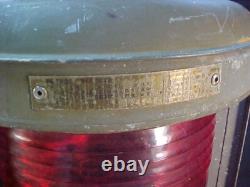 Vtg Antique PERKO Red Navigation Marine Boat Ship Side Light 1150-RE1