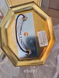 Vtg BRASS Lantern Outdoor Light with Mount 26 X 9.5 3 Lights