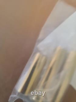 Vtg BRASS Lantern Outdoor Light with Mount 26 X 9.5 3 Lights