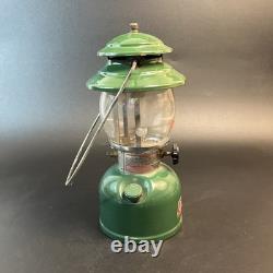 Vtg Coleman 200A700 Single Mantle Red Letter Round Globe Camping Lantern 2/81
