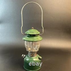 Vtg Coleman 200A700 Single Mantle Red Letter Round Globe Camping Lantern 2/81