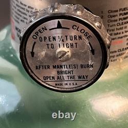 Vtg Coleman 200A700 Single Mantle Red Letter Round Globe Camping Lantern 2/81