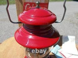 Vtg Coleman 200a Burgundy Lantern Dated 10-61 Usfs Forest Service Original Box