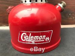 Vtg Coleman Rare Red 200 Error Collar Badge Model 200 10 66 October 1966 Globe