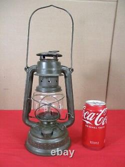 Vtg FeuerHand 276 Baby Storm Lantern Original Globe GERMANY Antique Lamp (A)