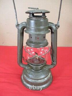 Vtg FeuerHand 276 Baby Storm Lantern Original Globe GERMANY Antique Lamp (A)