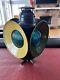 Vtg Handlan St. Louis Antique Railroad Switch Light 4 Way Lantern Rr Engine