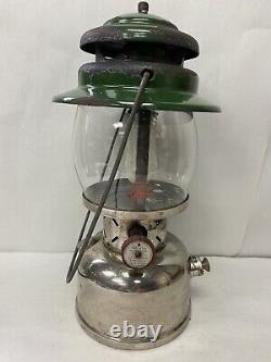 Vtg Lantern Coleman Model 236 Chrome Dated 11-64 Glass Globe #660 W Metal Box