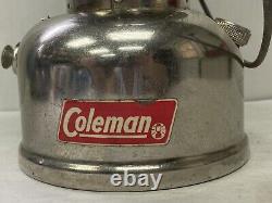 Vtg Lantern Coleman Model 236 Chrome Dated 11-64 Glass Globe #660 W Metal Box