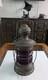 Vtg Marine Anchor Lantern Oil Lantern Maritime Lighting Brass with Red Glass