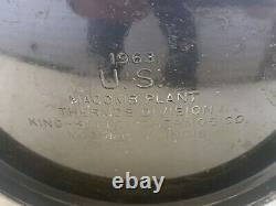 Vtg. RARE US MILITARY Lantern 1963 U. S. KING SEELEY THERMOS CO. MACOMB, ILLINOIS