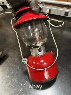 Vtg Red Coleman 200A Mar 1970 Lantern Single Mantel