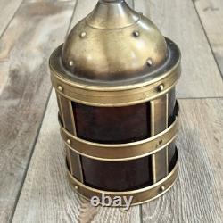 Vtg Virden Acrylic Hanging Nautical Gothic Lantern Light Fixture May Need Rewire