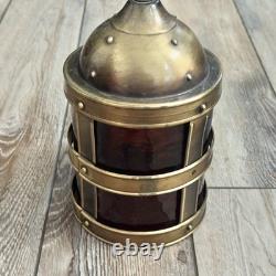 Vtg Virden Acrylic Hanging Nautical Gothic Lantern Light Fixture May Need Rewire