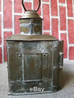 WILCOX CRITTENDEN NAUTICAL BOW lamp PORT STARBOARD Oil Lantern Marine vintage