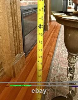 WORKING 1920s VINTAGE FRENCH STYLE BRASS HALL LANTERN