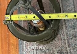 WORKING 1920s VINTAGE FRENCH STYLE BRASS HALL LANTERN