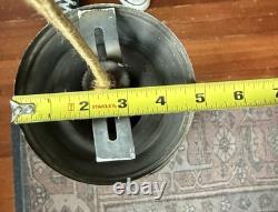 WORKING 1920s VINTAGE FRENCH STYLE BRASS HALL LANTERN