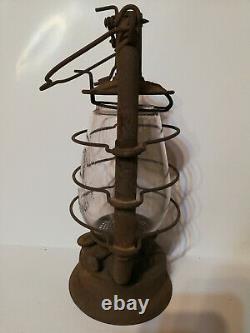 WWII Antique kerosene lantern Feuerhand 423 Germany Glass GISUN