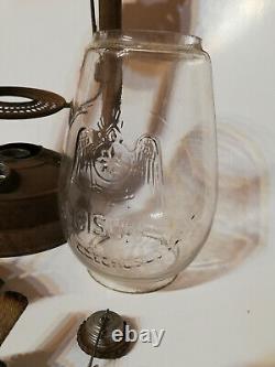 WWII Antique kerosene lantern Feuerhand 423 Germany Glass GISUN