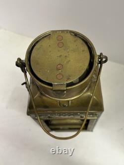 WWI Era 1914 Brass Antique Lantern by Eli Griffiths & Sons