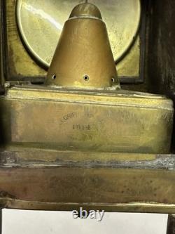 WWI Era 1914 Brass Antique Lantern by Eli Griffiths & Sons