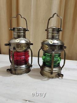 Wall Decor, Decorative Kerosene Lantern Antique, Vintage Brass Oil Lamp Nautical