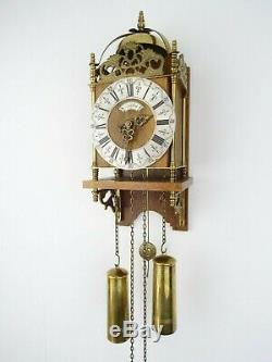 Warmink WUBA Dutch Lantern Wall Clock Antique Vintage (Zaanse Hermle Era)