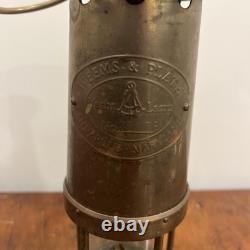 Weems & Plath Vintage Brass Yacht Lamp #2578 Marine Maritime Oil Lantern