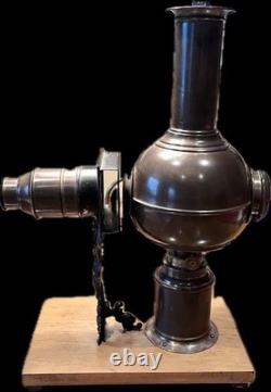 Wiener Flachbrenner Antique Atlas Magic Lantern Projector