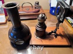 Wiener Flachbrenner Antique Atlas Magic Lantern Projector