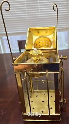 Wwii Era Cargo Light Brass Lantern Great Britain 1939