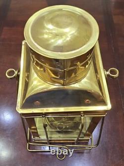 Wwii Era Cargo Light Brass Lantern Great Britain 1939