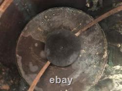 Y3548 GANDOU Copper Portable Lamp lantern Edo period Japan antique vintage