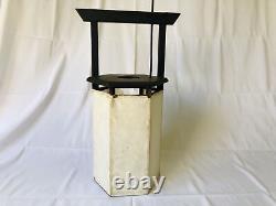 Y4388 ANDON RARE wood Lantern portable lamp light Japan antique vintage interior