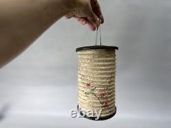 Y8079 ANDON Foldable portable paper lantern candle holder Japan antique vintage