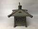 Y8252 TOUROU metal Hanging Lantern openwork Japan antique interior decor vintage